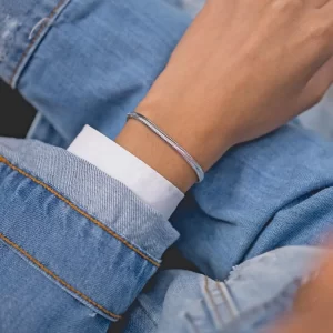 Pulseira Rabo de Rato Banho Branco